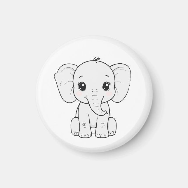 Big Ears, Bigger Heart Magnet (Vorne)