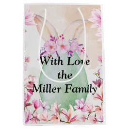 Big Easter egg green Mittlere Geschenktüte