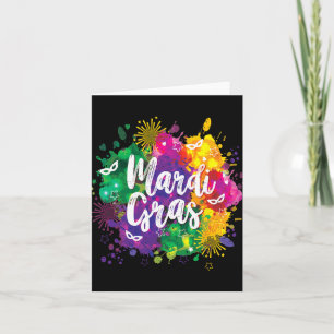 Big Easy Vibes Mardi Gras Fat Tuesday New Orleans  Karte
