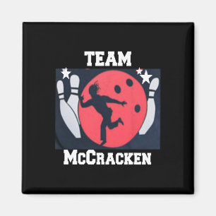 Big Ern Mccracken Funny King Button Bowling T Shir Magnet