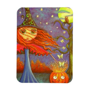 Big Eye Halloween Hexenmagie Pumpkin Luna Moths Magnet