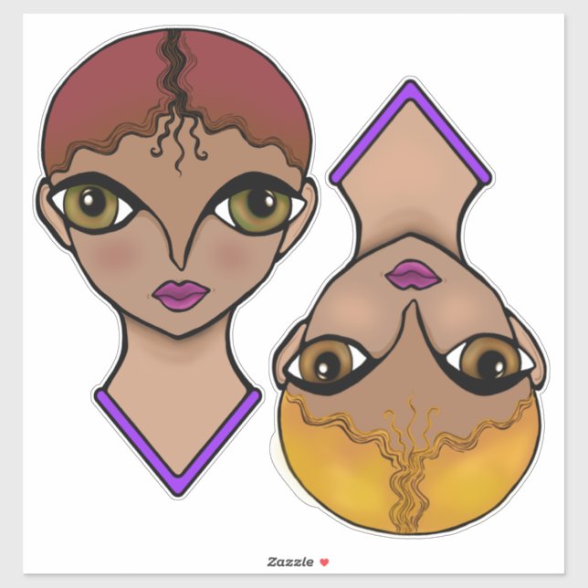 Big Eyes Aufkleber (Blatt)