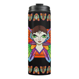 Big Eyes & Butterfly Flügel Thermosbecher