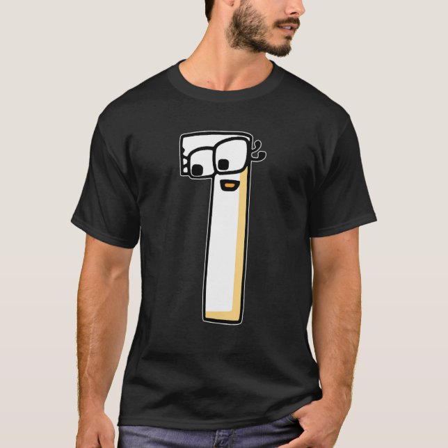 Big Eyes Nummer Eins Kostümboys Match Number L T-Shirt (Vorderseite)
