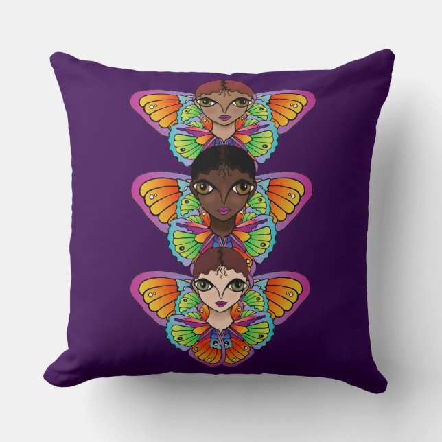 Big Eyes Sticker Kissen (Vorderseite)