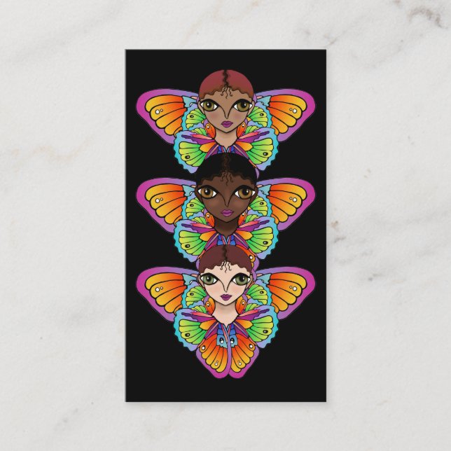 Big Eyes Sticker Visitenkarte (Vorderseite)