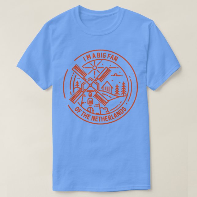 Big Fan Niederlande T-Shirt (Design vorne)
