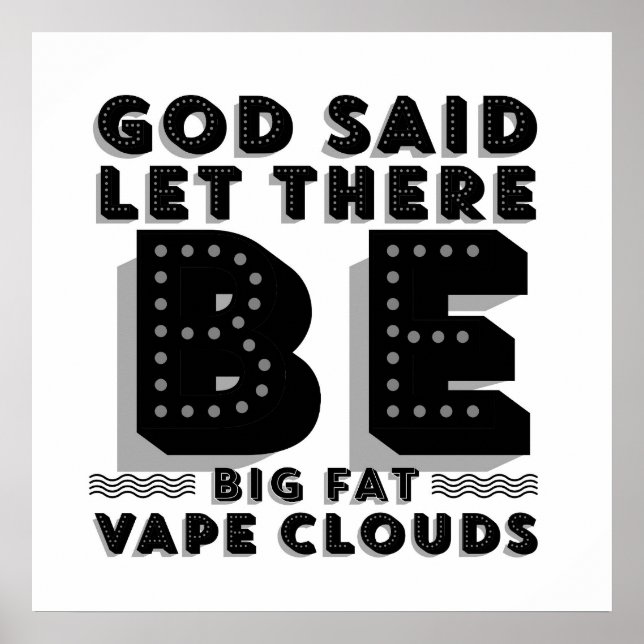 Big Fat Clouds Premium Poster (Vorne)