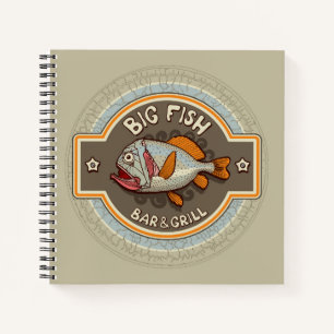 Big Fish Bar and Grill Poster Notizbuch