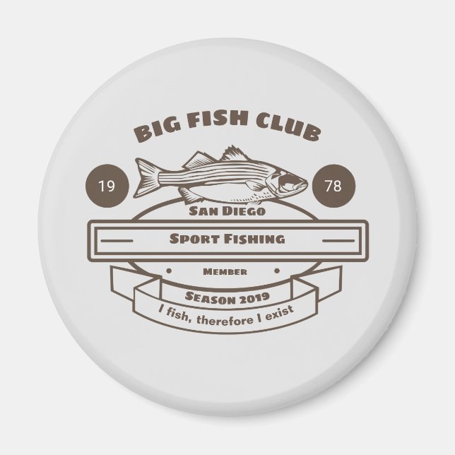 Big Fish Club Magnet (Vorne)