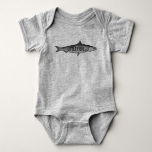Big Fish Little Fish Vater Son Daddy Geschenke Baby Strampler