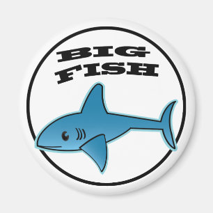 Big Fish - Standard, 2¼ Zoll Rundmagnet Magnet