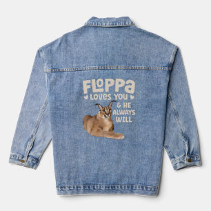Big Floppa Caracal Cat Meme Floppa Lieben You He A Jeansjacke