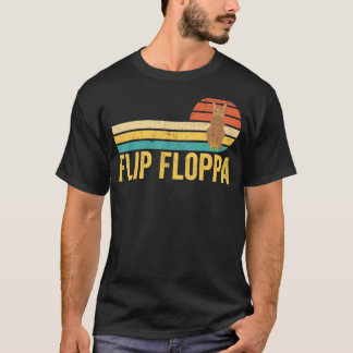 Big Floppa Caracal Cat Meme Retro Gedreht Floppa T-Shirt