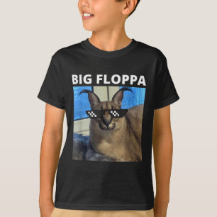 Big Floppa Meme Cat T-Shirt
