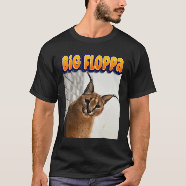 Big Floppa Meme Katze 3 T-Shirt (Vorderseite)