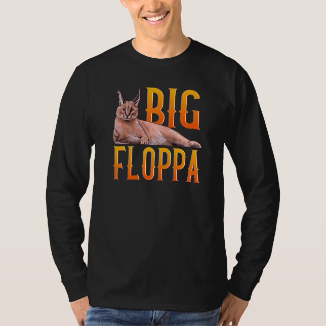 Big Floppa Meme Niedlich Caracal Cat T-Shirt (Vorderseite)