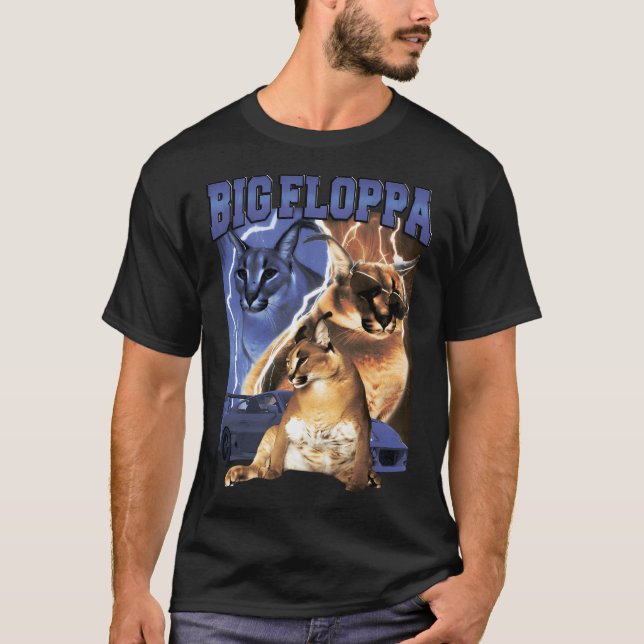Big Floppa Vintag Rap T-Shirt (Vorderseite)