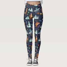 Big Foot, Außerirdischen & Reindeer SciFi Weihnach Leggings