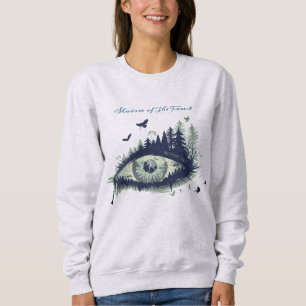 Big Foot, der Schatten des Sweatshirts im Wald