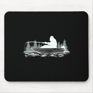 Big Foot Fishing Fishing Lover Fisherman Ret Mousepad