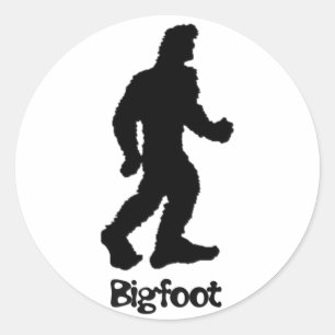 Big Foot Runder Aufkleber