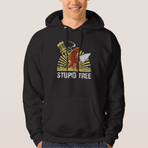 Big Foot Stupid Tree Disk Golf Cooles Design für M Hoodie