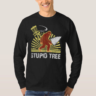Big Foot Stupid Tree Disk Golf Cooles Design für M T-Shirt