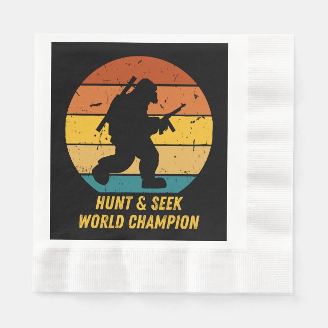 Big Foot Will nicht, sich zu verstecken und noch m Serviette (Vorderseite)