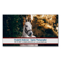Big Foto Equine Fotograf Business Card Magnet