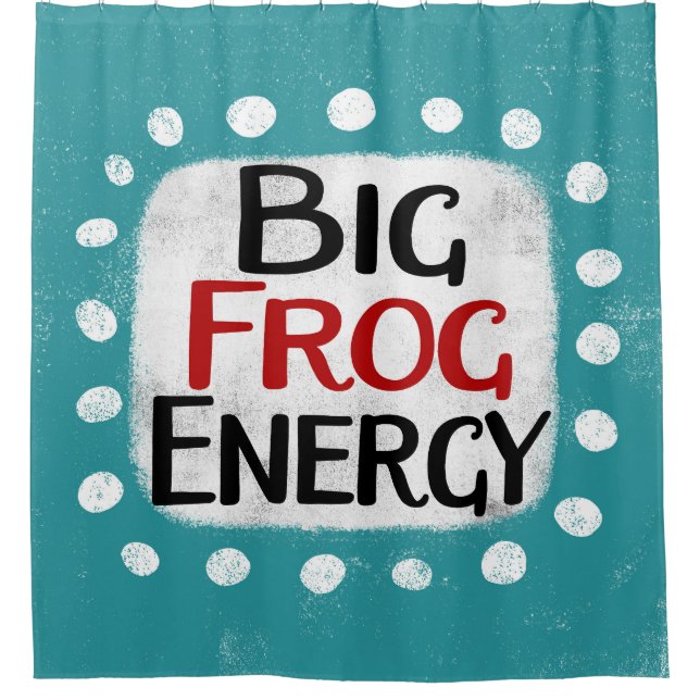 Big Frog Energy Shower Vorhang (Vorderseite)