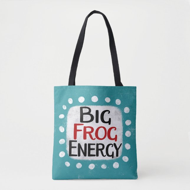 Big Frog Energy Tote Bag Tasche (Vorderseite)