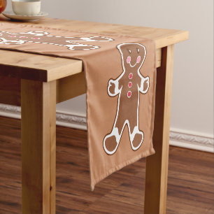 Big Gingerbrot Cookies Table Runner Kurzer Tischläufer