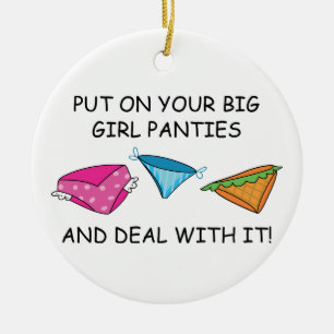 Big Girl Panties Keramik Ornament