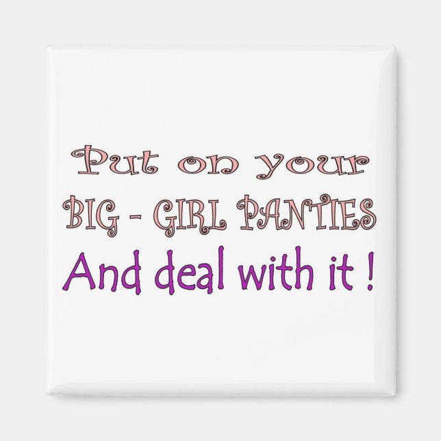 Big Girl Panties Magnet (Vorne)