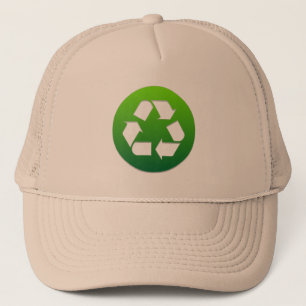 Big Green Recycelnd Zeichen Truckerkappe