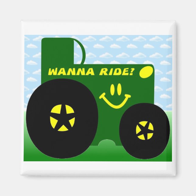 BIG GREEN TRACTOR MAGNET (Vorne)