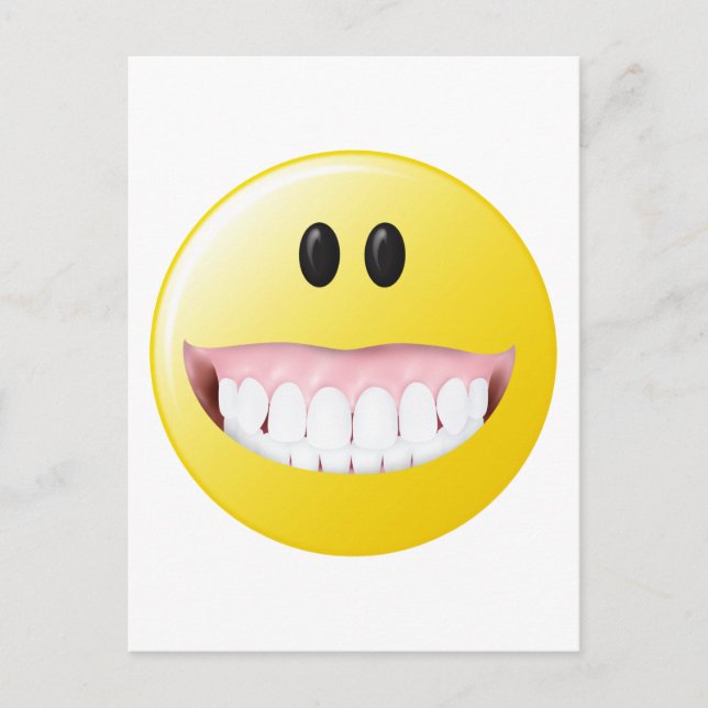 Big Gums Face Postkarte (Vorderseite)