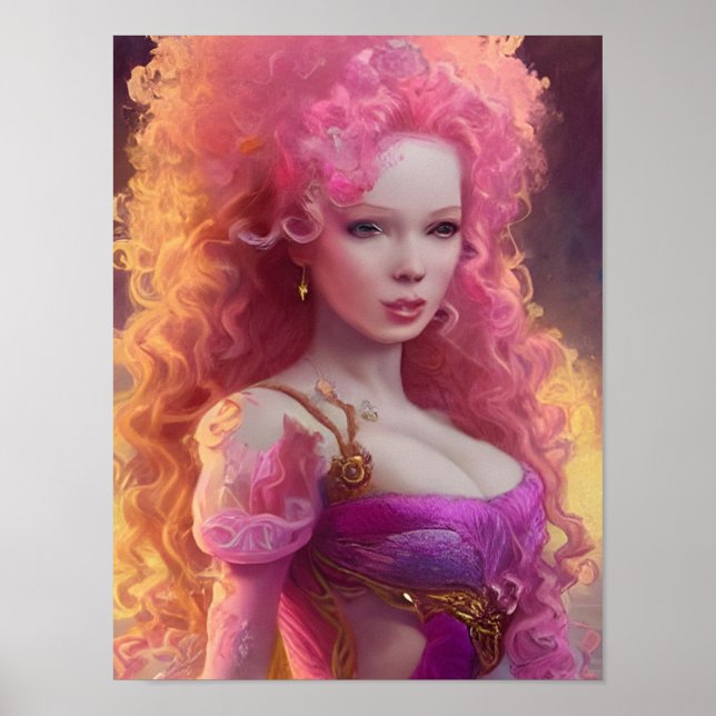 Big Hair Woman Poster (Vorne)