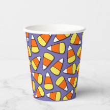 Big Halloween Candy Mais auf Lila Papierkämmen