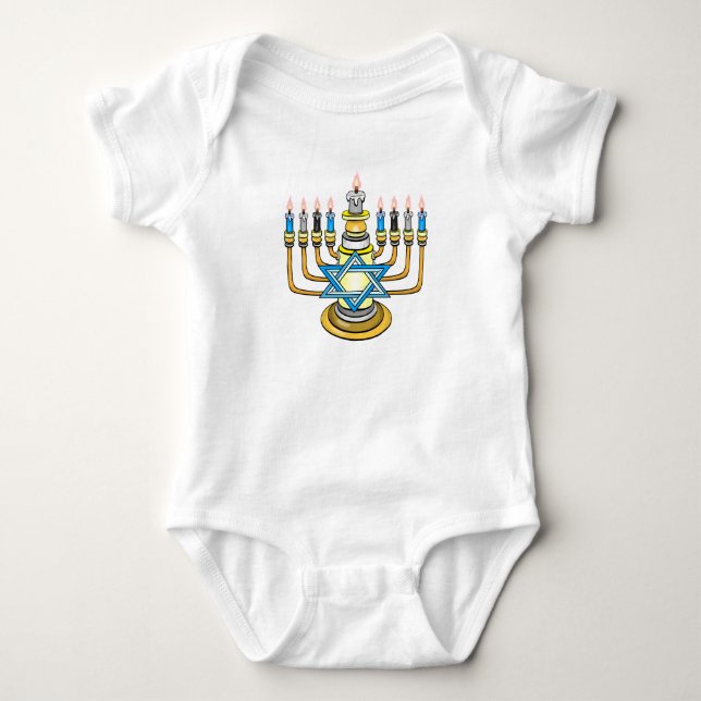 Big Happy Hanukkah Baby Strampler (Vorderseite)