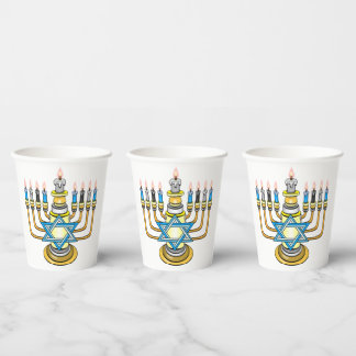 Big Happy Hanukkah Pappbecher