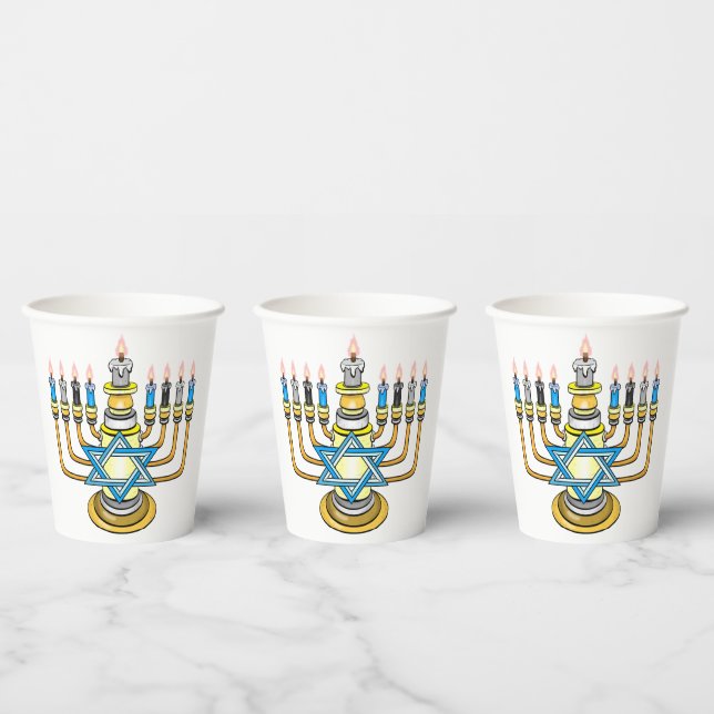 Big Happy Hanukkah Pappbecher (Multi)