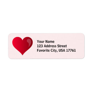 Big Heart Address Labels