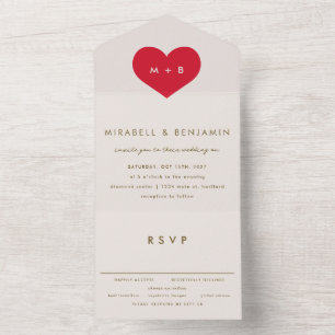 Big Heart All In One Einladung