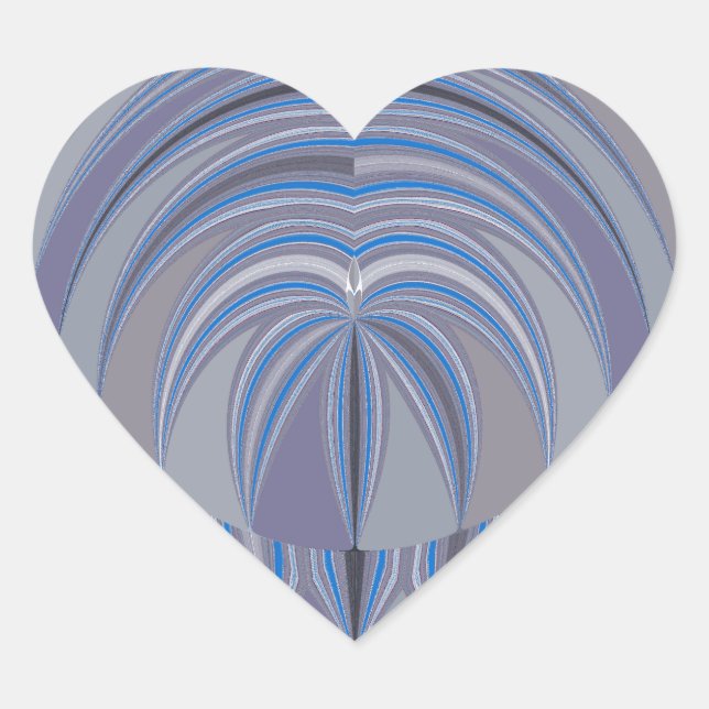 Big Heart Seamless Design Herz-Aufkleber (Vorderseite)