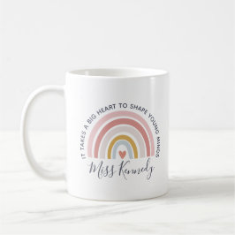 Big Heart to Shape Young Minds Teacher Coffee Tass Kaffeetasse