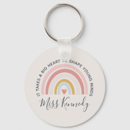 Big Heart to Shape Young Minds Teacher Gift Schlüsselanhänger