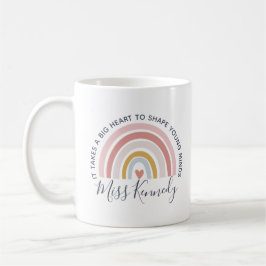 Big Heart to Shape Young Minds Teacher Kaffeetasse