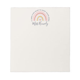 Big Heart to Shape Young Minds Teacher Notizblock